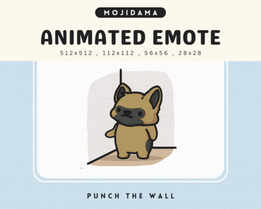 German Shepherd Punch Wall Emotes