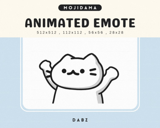 Cat White Dabz Emotes