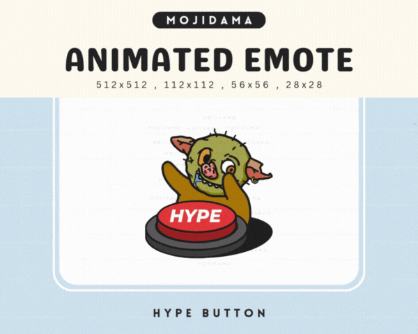 Goblin Hype Button Emotes