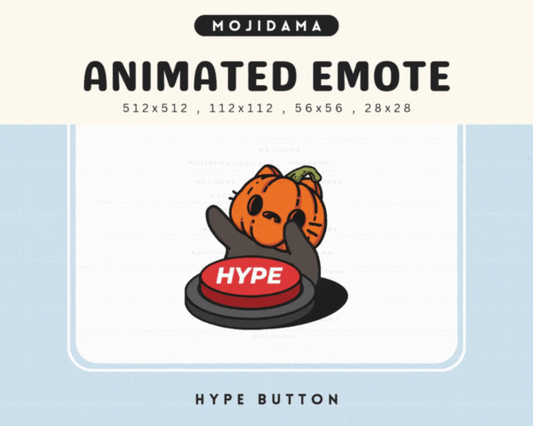 Pumpkin Cat Hype Button Emotes