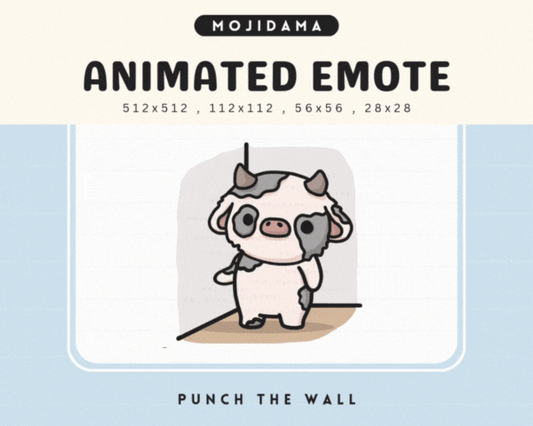 Cow Punch Wall Emotes