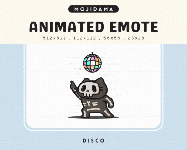 Skull Cat Disco Emotes