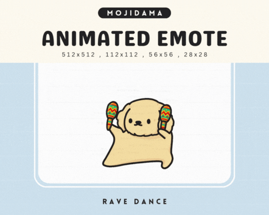 Golden Retriever Rave Dance Emotes