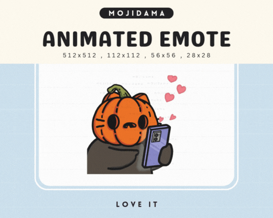Pumpkin Cat Love It Emotes