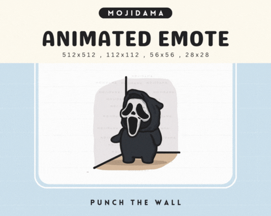 Cute Ghost Punch Wall Emotes