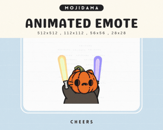 Pumpkin Cat Cheers Emotes