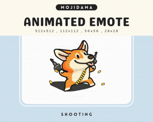 Corgi Shooting Emotes