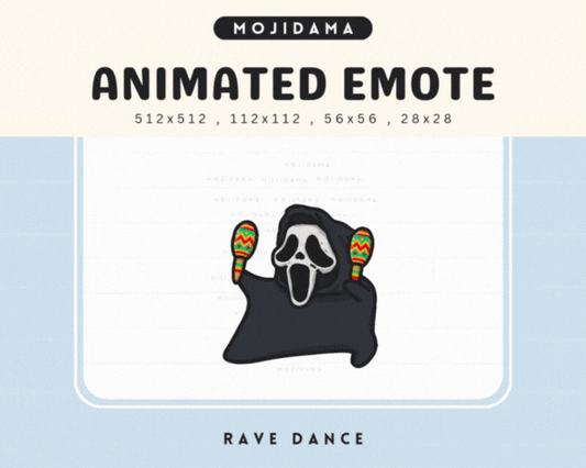 Cute Ghost Rave Dance Emotes
