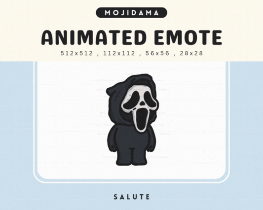 Cute Ghost Salute Emotes
