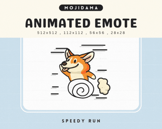 Corgi Speedy Run Emotes