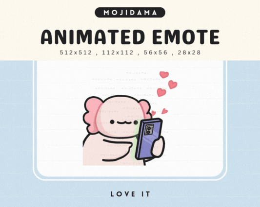 Axolotl Love It Emotes