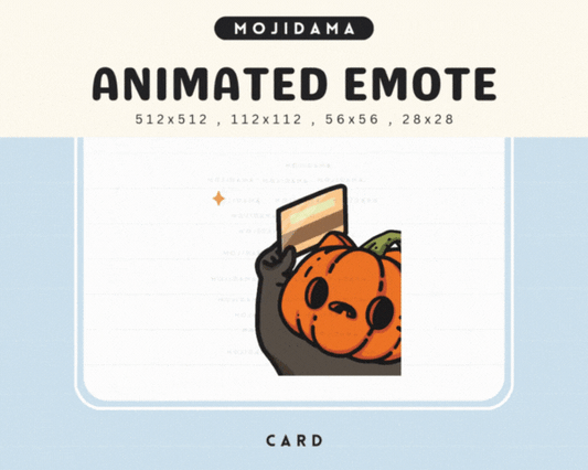 Pumpkin Cat Card Emotes