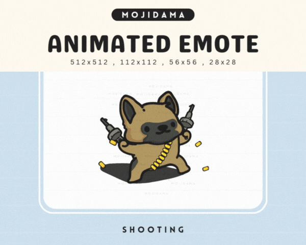 German Shepherd Shooting Emotes