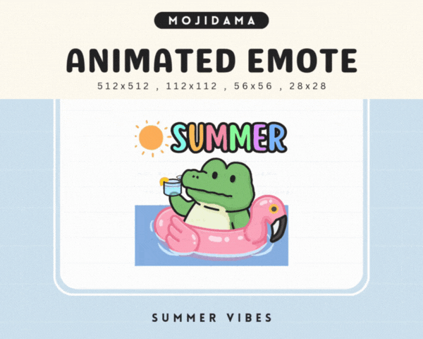 Croco Summer Vibes Emotes