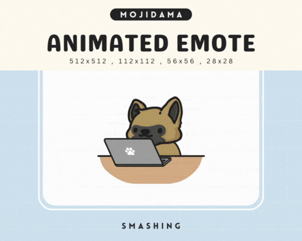 German Shepherd Smashing Emotes