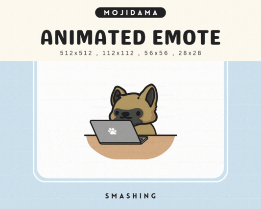 German Shepherd Smashing Emotes