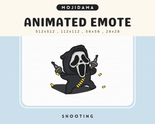Cute Ghost Shooting Emotes