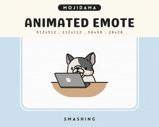 French Bulldog Smashing Emotes