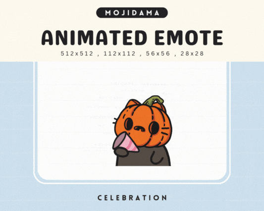 Pumpkin Cat Celebration Emotes