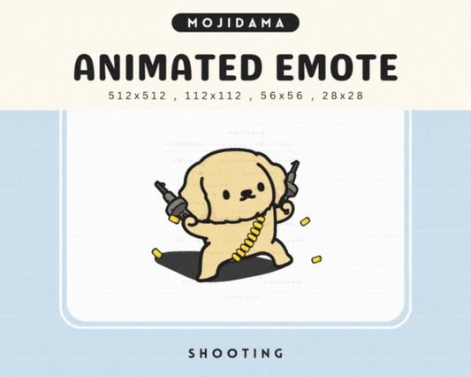 Golden Retriever Shooting Emotes