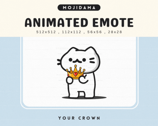 Cat White Your Crown Emotes