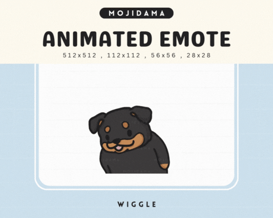 Rottweiler Wiggle Emotes