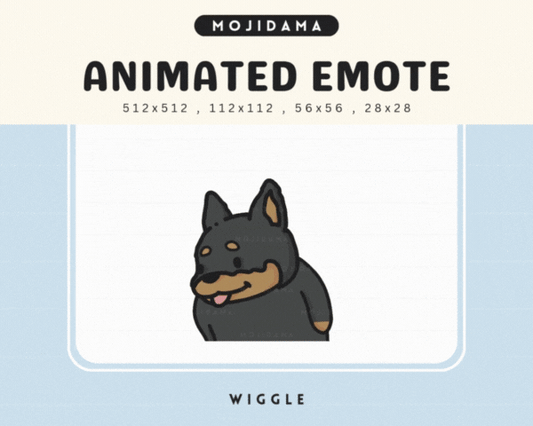 Doberman Wiggle Emotes