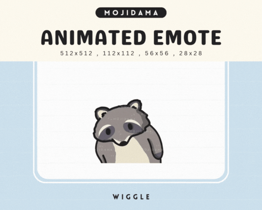 Racoon Wiggle Emotes