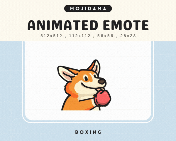 Corgi Boxing Emotes