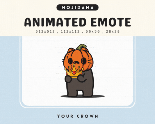 Pumpkin Cat Your Crown Emotes