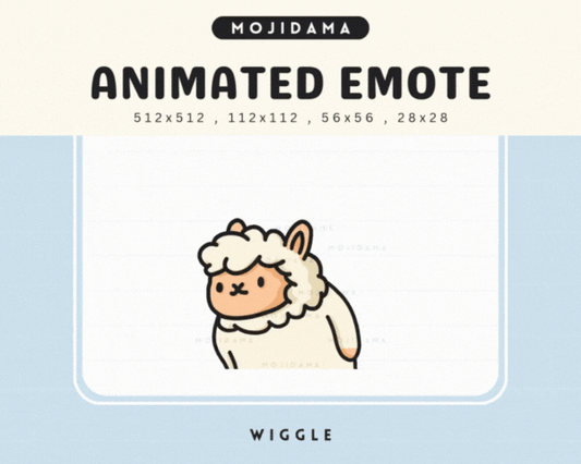 Alpaca Wiggle Emotes