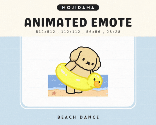 Golden Retriever Beach Dance Emotes