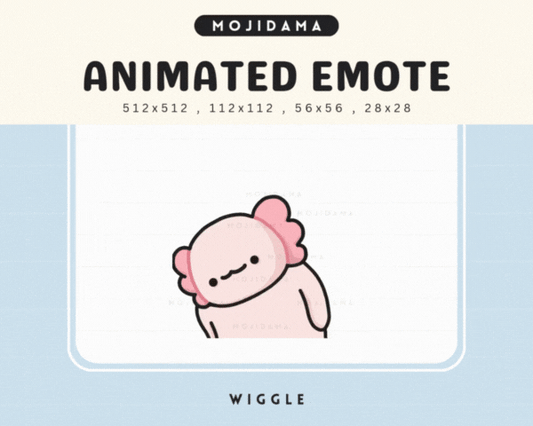 Axolotl Wiggle Emotes