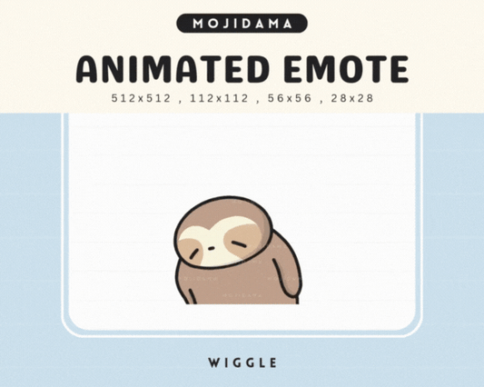 Sloth Wiggle Emotes