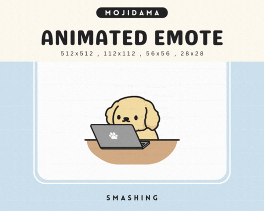Golden Retriever Smashing Emotes