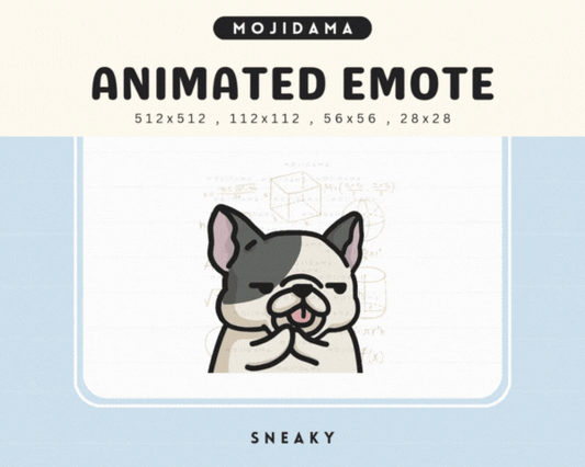 French Bulldog Sneaky Emotes