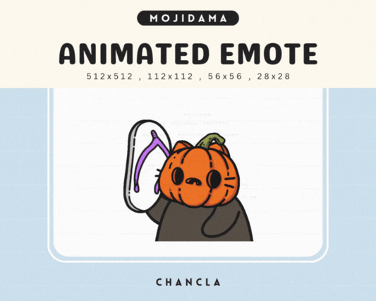Pumpkin Cat Chancla Emotes