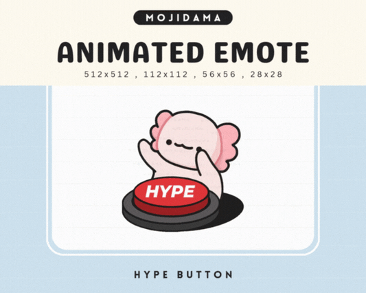 Axolotl Hype Button Emotes