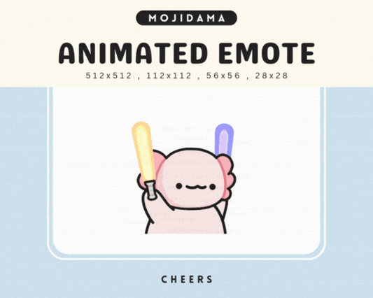 Axolotl Cheers Emotes
