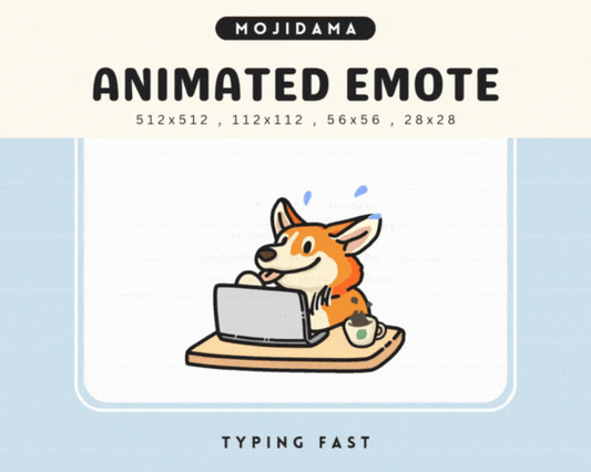 Corgi Typing Fast Emotes