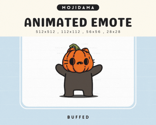 Pumpkin Cat Buffed Emotes