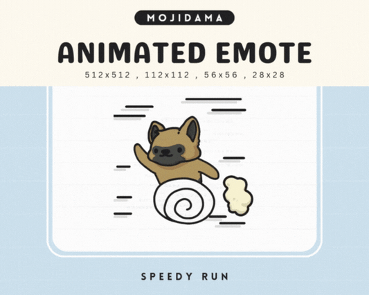 German Shepherd Speedy Run Emotes