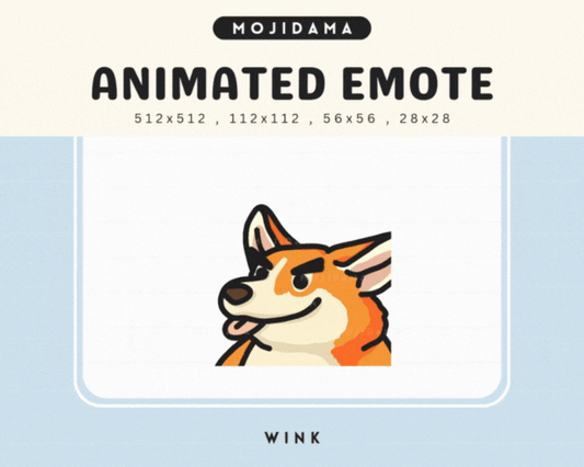 Corgi Wink Emotes