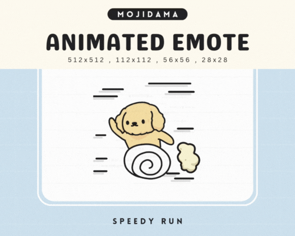 Golden Retriever Speedy Run Emotes