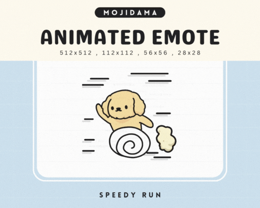 Golden Retriever Speedy Run Emotes