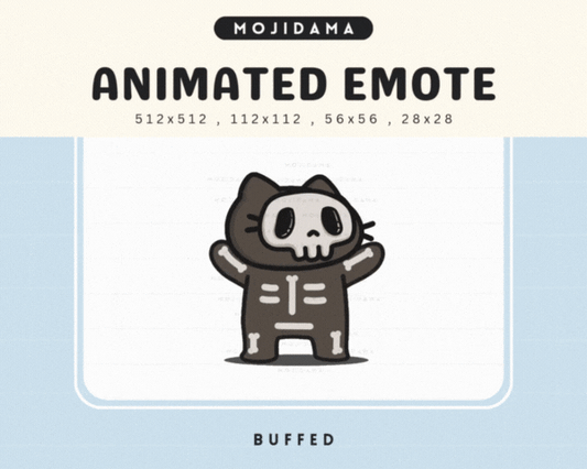 Skull Cat Buffed Emotes