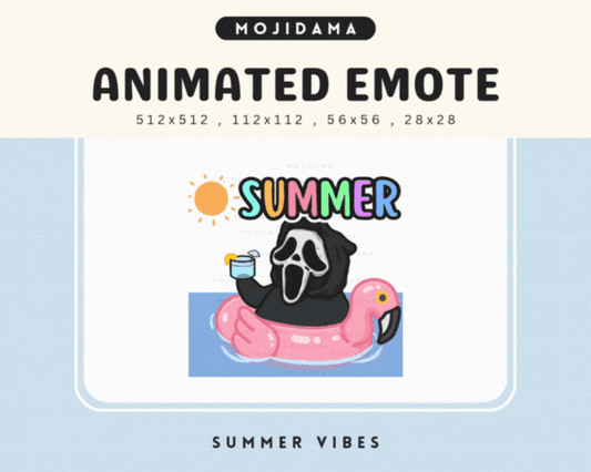 Cute Ghost Summer Vibes Emotes