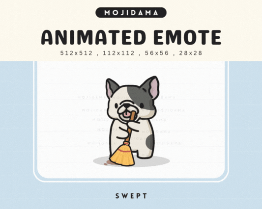 French Bulldog Broom Emotes