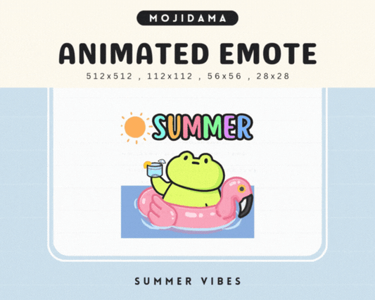 Frog Summer Vibes Emotes
