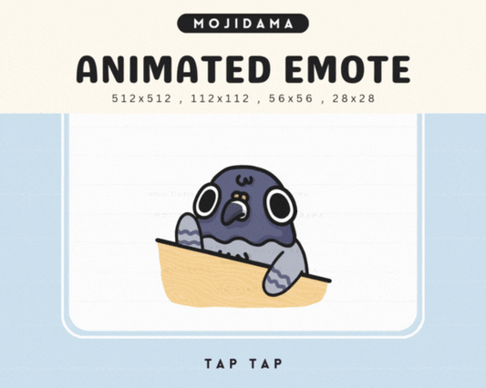 Pigeon Tap Tap Emotes